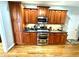 Modern kitchen featuring stainless steel appliances and granite countertops at 753 Summer Ridge Dr, Villa Rica, GA 30180