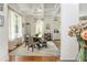 Bright and airy dining room with coffered ceilings and hardwood floors at 174 Pearl Se St, Atlanta, GA 30316