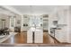 Bright spacious kitchen features a center island, stainless steel appliances, and hardwood floors at 174 Pearl Se St, Atlanta, GA 30316