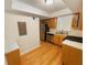 Efficient kitchen features stainless appliances, ample cabinets and lots of counter space on hardwood floor at 3301 Henderson Mill Rd # 1, Atlanta, GA 30341