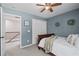 Comfortable bedroom with closet, full bed, and soft accents at 4020 New Salem Ct, Cumming, GA 30040