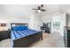Bedroom features a bed, closet, plush carpeting, and dedicated workspace, perfect for relaxation and productivity at 200 Glen Wood Place, Canton, GA 30114