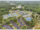Aerial view of the community tennis courts, meticulously maintained and ready for friendly matches at 200 Glen Wood Place, Canton, GA 30114