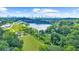 Aerial view of a lake with the city skyline in the background, showcasing the natural beauty at 2653 W Main Nw St, Atlanta, GA 30318