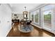 Cozy dining area with natural light and access to an outdoor balcony at 2653 W Main Nw St, Atlanta, GA 30318