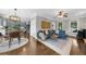 Open-concept living space with a modern kitchen and comfortable seating area at 2653 W Main Nw St, Atlanta, GA 30318