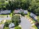 Aerial view of a neighborhood featuring well-maintained homes and mature trees at 289 Westland Sw Way, Marietta, GA 30064