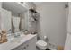 Cozy bathroom featuring a shower-tub combo and a functional white vanity at 289 Westland Sw Way, Marietta, GA 30064