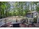Outdoor seating area on a wooden deck, perfect for relaxing and entertaining at 539 Karen Dr, Alpharetta, GA 30009
