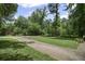 Spacious lot and long driveway, offering privacy and ample parking space at 539 Karen Dr, Alpharetta, GA 30009