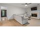 Spacious living room with a fireplace and views of the front door at 1863 Wicks Valley Ne Dr, Marietta, GA 30062