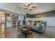 Open concept living space featuring a kitchen, dining area and sitting space at 3291 Wild Basil Ln, Buford, GA 30519