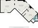 A detailed floor plan featuring the kitchen, living room, bedroom and bath at 75 Ponce De Leon Ne Ave # 1004, Atlanta, GA 30308