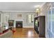 Inviting living room with hardwood floors, fireplace and bright windows at 1908 E Roxboro Ne Rd, Atlanta, GA 30324