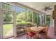 Screened porch with tiled floors and views of the backyard at 1908 E Roxboro Ne Rd, Atlanta, GA 30324