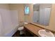 Bathroom featuring a vanity with a sink, a toilet, and a shower-tub combination at 3646 Salem Dr, Lithonia, GA 30038