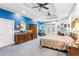 Spacious main bedroom with a fireplace, large windows, and ample natural light at 317 Red Gate Overlook, Canton, GA 30115
