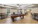Finished basement featuring a billiards table and entertainment area at 3705 Williams Point Dr, Cumming, GA 30028