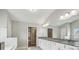 Spacious bathroom with double vanity and granite countertops at 3705 Williams Point Dr, Cumming, GA 30028