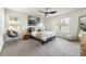 Spacious bedroom featuring a queen bed, contemporary decor, and a view, providing a serene atmosphere at 3554 Bluebird Ct, Atlanta, GA 30331