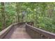 Elevated wooden walkway through a lush green forest at 217 Fernwood Pl, Woodstock, GA 30188
