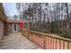 Spacious wooden deck featuring backyard view, outdoor seating and railing at 4225 Parkridge Dr, Powder Springs, GA 30127