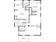 Detailed floorplan of the home's second floor, featuring a loft, bedrooms and balcony at 908 N Highland Ne Ave, Atlanta, GA 30306