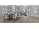 Elegant dining area showcasing a spacious layout with stylish furnishings and ample natural light at 932 Melville Dr, Stockbridge, GA 30281