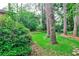 Secluded backyard featuring mature trees, lush landscaping, and grass at 1338 Talcott Pl, Decatur, GA 30033