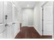 Hallway with hardwood floors, closet storage and neutral walls to accommodate decor styles at 270 17Th Nw St # 4306, Atlanta, GA 30363