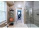 Elegant bathroom featuring a glass shower and view of a bedroom at 3300 Pierce St, College Park, GA 30337
