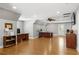 Large office area featuring multiple desks, wood floors and recessed lighting at 4340 Hadaway Nw Rd, Kennesaw, GA 30152