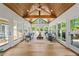 Bright sunroom with wood ceiling, lots of windows and natural light at 4340 Hadaway Nw Rd, Kennesaw, GA 30152