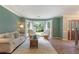 Cozy living room with hardwood floors and bay window at 2206 Heritage Trace Dr, Marietta, GA 30062