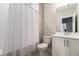Clean bathroom with a shower and bath, and a sink with vanity at 671 Brennan Dr, Decatur, GA 30033