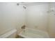 This bathroom includes a tiled tub/shower area at 1150 Collier Rd # K3, Atlanta, GA 30318
