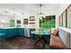 Eat-in kitchen featuring custom cabinetry, stainless steel appliances, and a cozy breakfast nook at 261 Lamplighter Se Ln, Marietta, GA 30067
