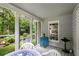 Covered porch with view of landscaped backyard at 3754 Wyntuck Nw Cir, Kennesaw, GA 30152