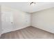 Cozy bedroom featuring neutral walls, new carpet, and two closets at 5159 Round Table Dr, Ellenwood, GA 30294