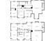 Detailed floor plan showcasing the layout of both floors of the home at 5159 Round Table Dr, Ellenwood, GA 30294