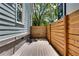 Outdoor space between the house and a wooden fence offering privacy and potential for landscaping at 658 Mcgruder Ne St, Atlanta, GA 30312