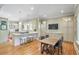 Spacious kitchen with an island, stainless steel appliances, and breakfast table at 15 Northwood Ne Ave, Atlanta, GA 30309