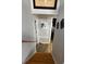 Staircase with wood treads, gray walls, and door openings at 120 Alfred Dr, Carrollton, GA 30116