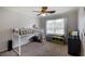 Cozy bedroom with a loft bed, providing a fun and functional space for sleep and play at 168 Gatlin Ridge Run, Dallas, GA 30157