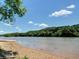 Community waterfront access with a sandy beach and clear blue water at 1808 Jacksons Creek Dr, Marietta, GA 30068