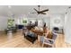 Spacious open floor plan with hardwood floors and an easy transition to the kitchen and dining area at 4990 Turtle Rock Drive Dr, Marietta, GA 30066