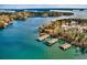 Stunning lakefront property with private boat docks and beautiful water views at 4445 Pebble Rock Dr, Cumming, GA 30041
