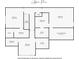 Upper floor plan including bedrooms, bathrooms, closets, and unfinished attic at 4445 Pebble Rock Dr, Cumming, GA 30041