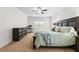 Well-lit main bedroom featuring neutral colors, carpeting, and a ceiling fan at 510 Black Horse Cir, Canton, GA 30114
