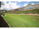 Expansive backyard with a gentle slope and lush greenery, offering privacy and scenic views at 605 Oak Ln, Canton, GA 30114